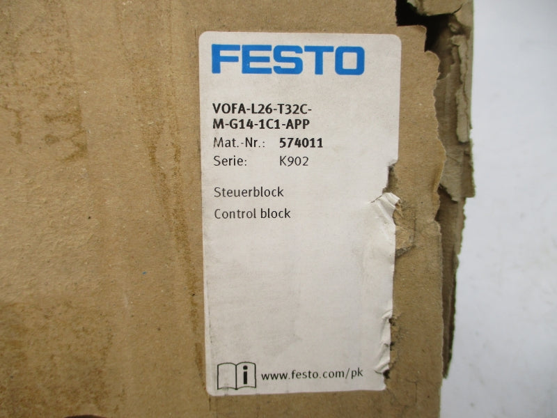 FESTO VOFA-L26-T32C-M-G14-1C1-APP 574011 145PSI NSMP