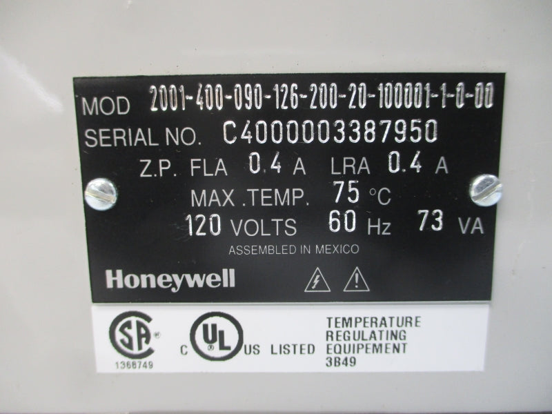 HONEYWELL 2001-400-090-126-200-20-100001-1-0-00 120V 0.4A NSMP