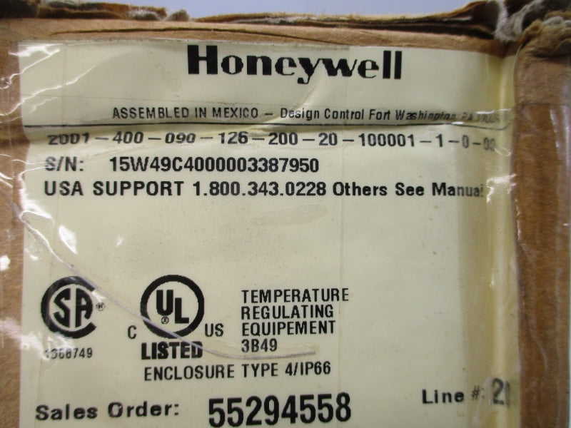 HONEYWELL 2001-400-090-126-200-20-100001-1-0-00 120V 0.4A NSMP