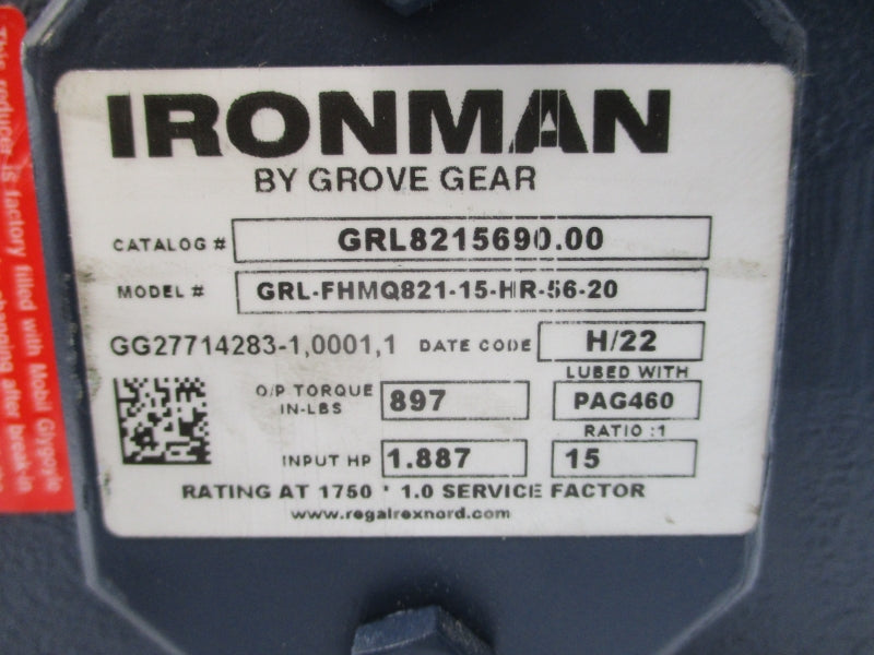 IRONMAN GRL8215690.00 GRL-FHMQ821-15-HR-56-20 NSNP