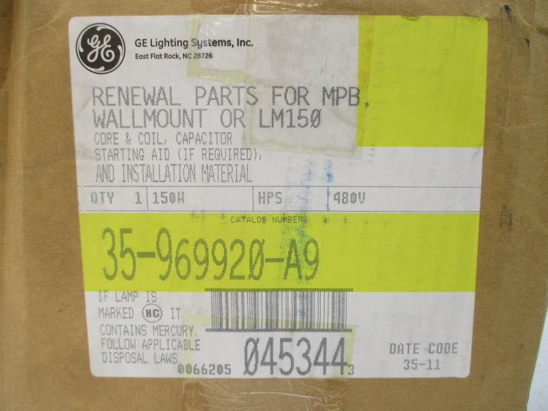 GENERAL ELECTRIC 35-969920-A9 NSMP
