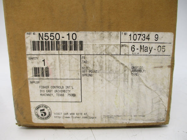 FISHER N550-10 400PSI NSMP