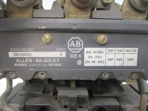ALLEN BRADLEY 709-EOA103 SER. K 110/120V UNMP