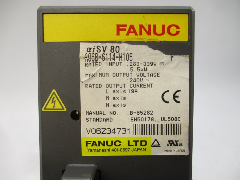 FANUC A06B-6114-H105 283-339V 19A UNMP