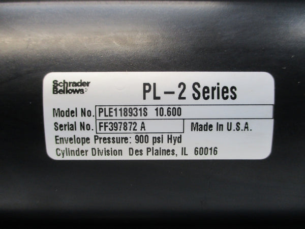 SCHRADER BELLOWS PLE118931S10.600 900PSI NSNP