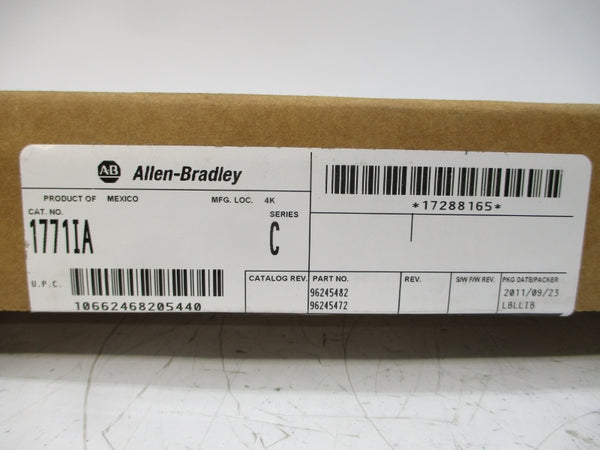 ALLEN BRADLEY 1771-IA SER. C 120VAC/DC NSMP