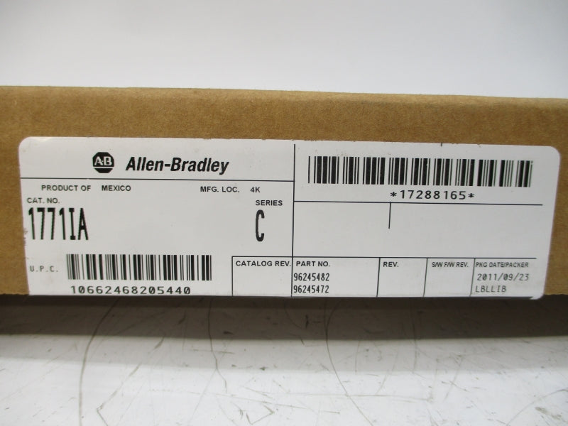 ALLEN BRADLEY 1771-IA SER. C 120VAC/DC NSMP