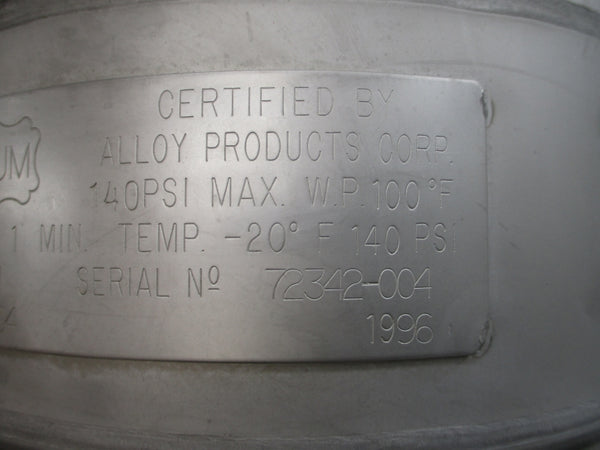 ALLOY PRODUCTS W T304 140PSI NSMP