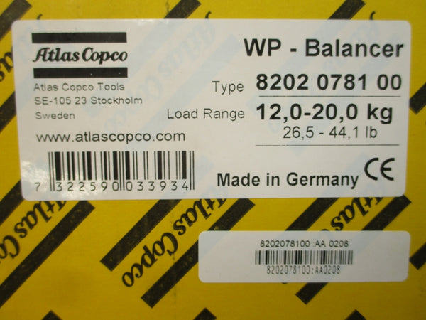 ATLAS COPCO 8202078100 26.5-44.1LBS NSMP