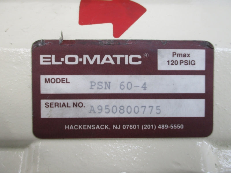 EL-O-MATIC PSN60-4 CL31152T2T2 P-1200 120PSI 1" NSNP