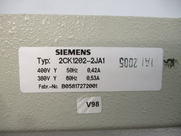 SIEMENS 2CK1202-2JA1 380/400V 0.42/0.53A NSNP