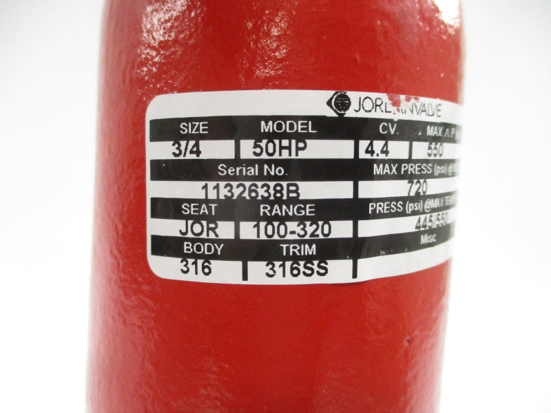 JORDAN VALVE 50HP 445/550PSI 3/4" NSNP