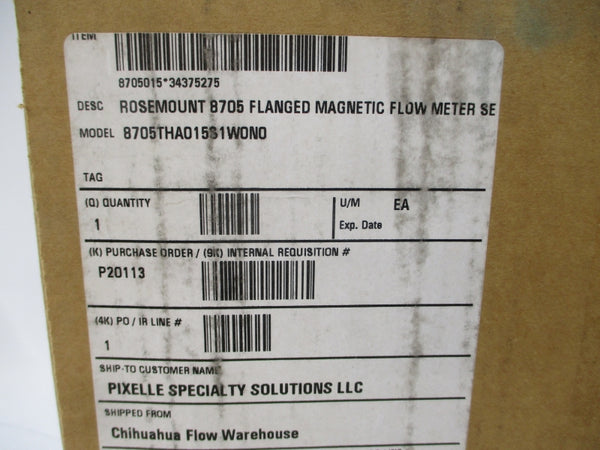 ROSEMOUNT 8705THA015S1W0N0 40VDC 0.5A 275PSI NSMP