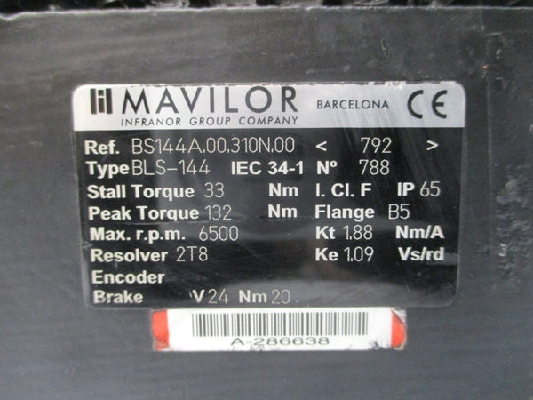MAVILOR BLS-144 BS144A.00.310N.00 24V 1.88A NSNP