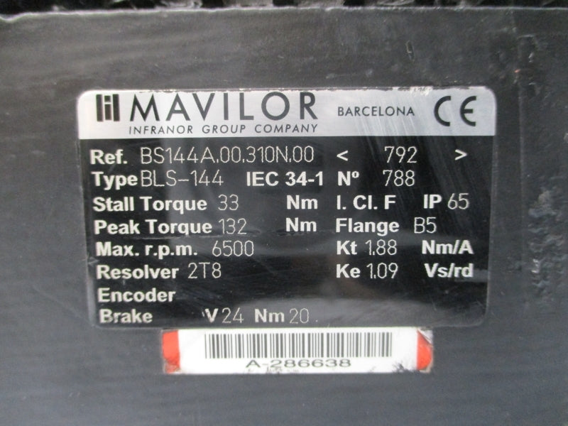 MAVILOR BLS-144 BS144A.00.310N.00 24V 1.88A NSNP