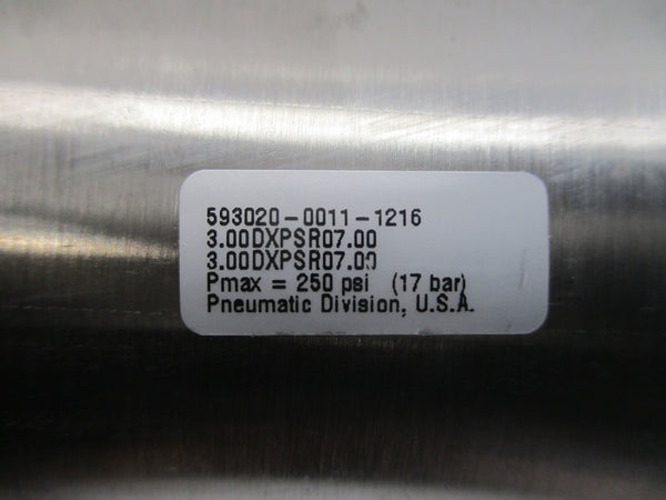 PARKER 593020-0011-1216 3.00DXPSR07.00 250PSI NSNP