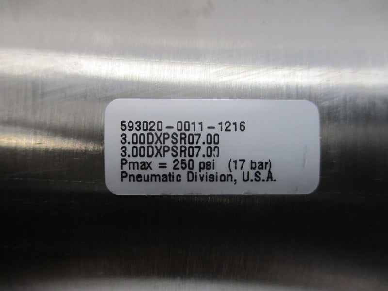 PARKER 593020-0011-1216 3.00DXPSR07.00 250PSI NSNP