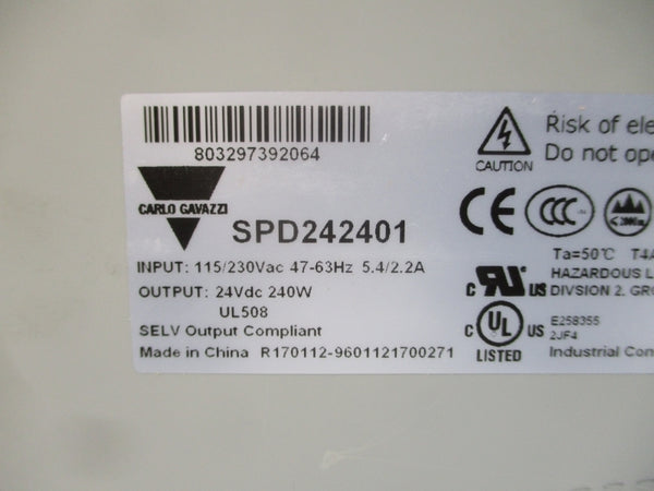 CARLO GAVAZZI SPD242401 115/230VAC 5.4/2.2A NSMP