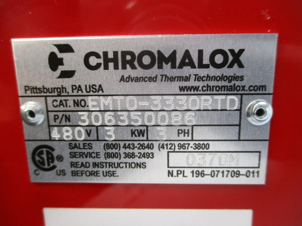 CHROMALOX EMT0-3330RTD 306350086 480V NSMP