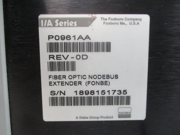 FOXBORO P0961AA REV. 0D NSNP