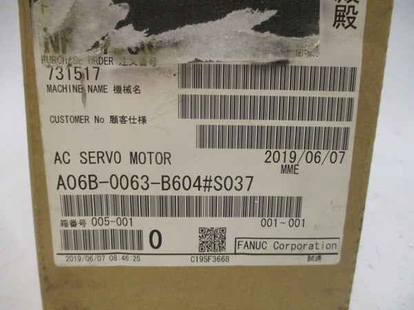 FANUC A06B-0063-B604#S037 200-240VAC 3.2/4.7A NSMP