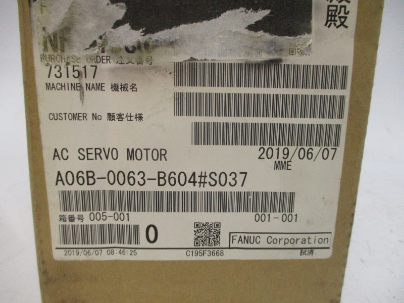 FANUC A06B-0063-B604#S037 200-240VAC 3.2/4.7A NSMP
