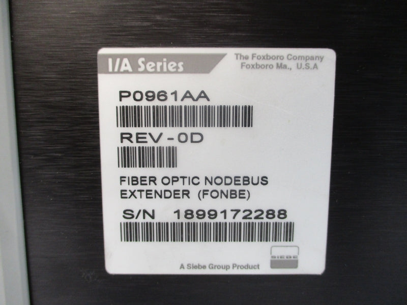 FOXBORO P0961AA REV. 0D NSNP