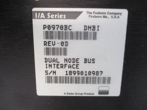 FOXBORO P0970BC REV. 0D NSNP