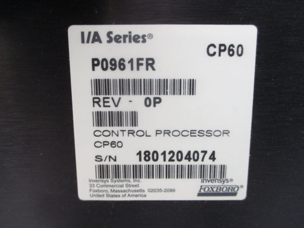 FOXBORO P0961FR REV. 0P NSNP