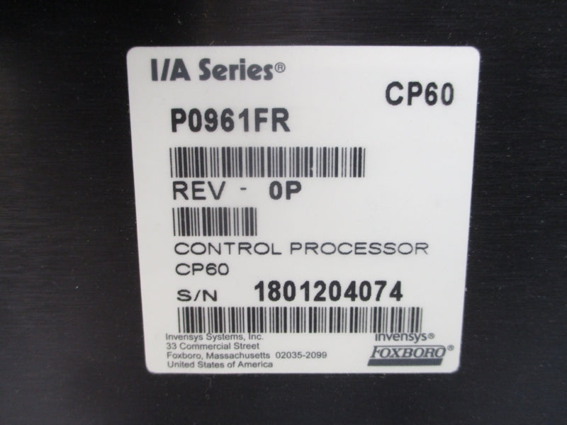 FOXBORO P0961FR REV. 0P NSNP