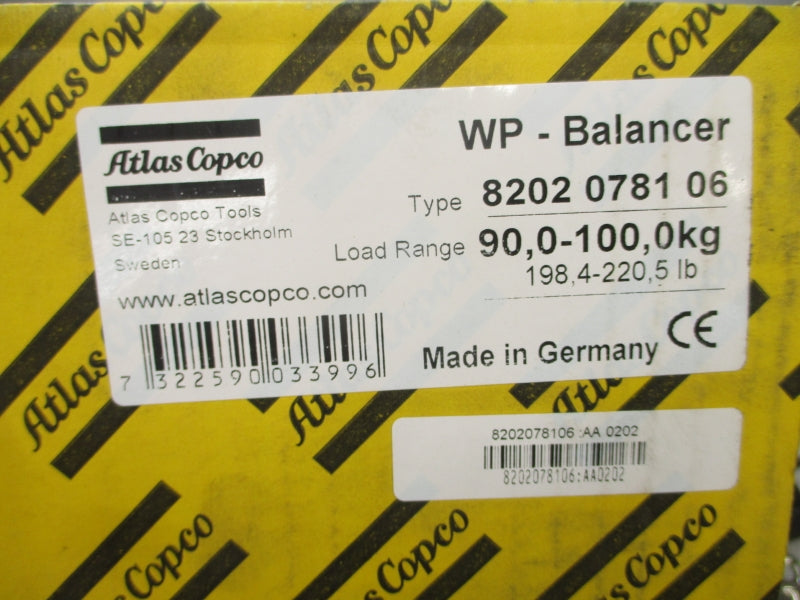 ATLAS COPCO 8202078106 198.4-220.5LBS NSMP