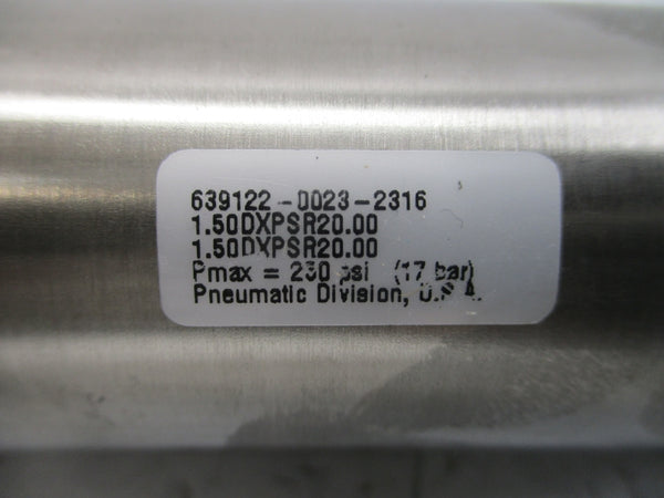 PARKER 639122-0023-2316 1.50DXPSR20.00 250PSI NSNP