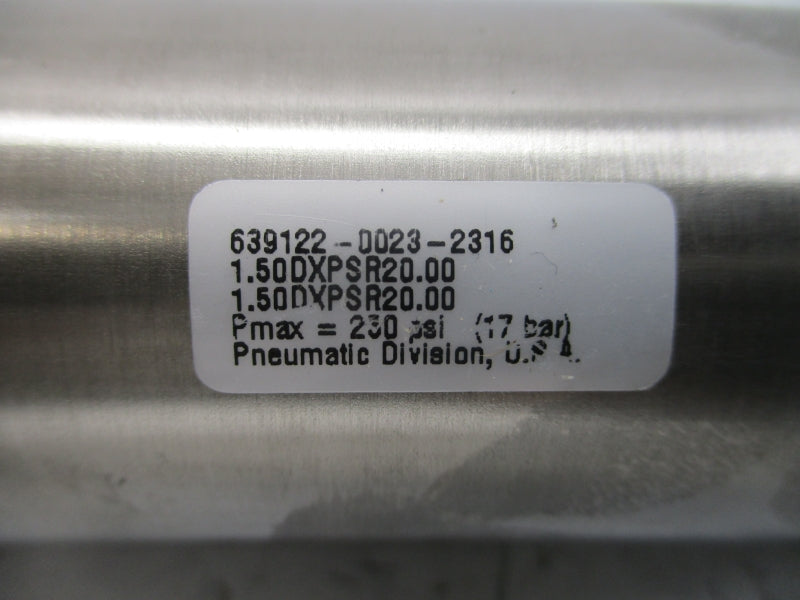 PARKER 639122-0023-2316 1.50DXPSR20.00 250PSI NSNP