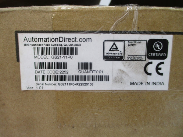 AUTOMATION DIRECT GS21-11P0 100-120V 18.0/20.6A NSMP