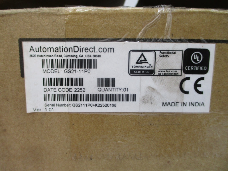 AUTOMATION DIRECT GS21-11P0 100-120V 18.0/20.6A NSMP