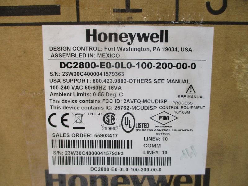 HONEYWELL DC2800-E0-0L0-100-200-00-0 100-240VAC NSMP
