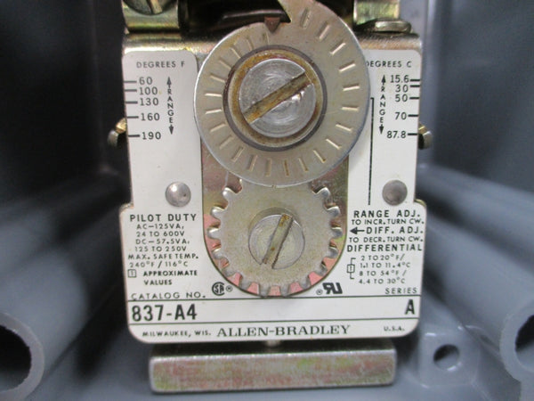 ALLEN BRADLEY 837-A4J SER. A 24-600VAC NSNP