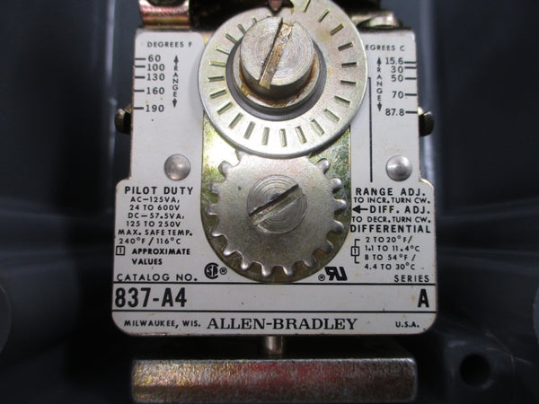 ALLEN BRADLEY 837-A4J SER. A 24-600VAC (BR/YL) NSMP