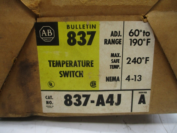 ALLEN BRADLEY 837-A4J SER. A 24-600VAC (BR/YL) NSMP