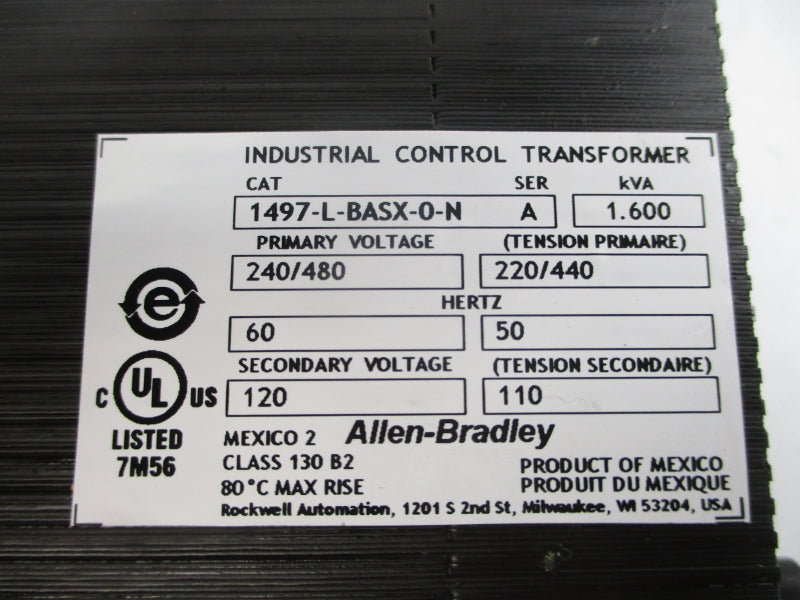 ALLEN BRADLEY 1497-L-BASX-0-N SER. A 240/480V NSNP