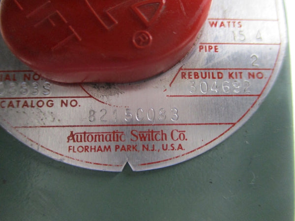 ASCO 8215C083 110/120V 25PSI 2" UNMP