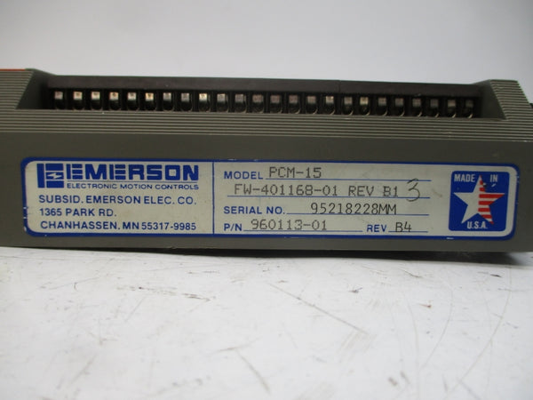 EMERSON PCM-15 960113-01 REV. B4 NSNP