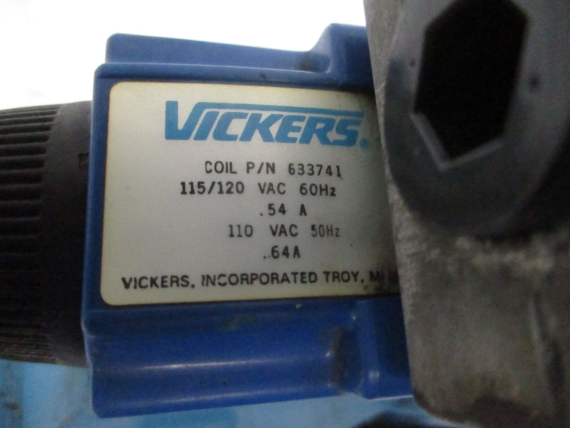 VICKERS F3DG5S82CTMPA5WLB20 110-115/120VAC .64/.54A 2250-5000PSI UNMP