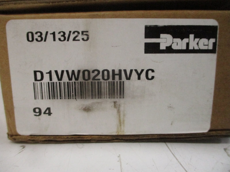 PARKER D1VW020HVYC 110/120V .75/.60A 1500-5000PSI NSMP