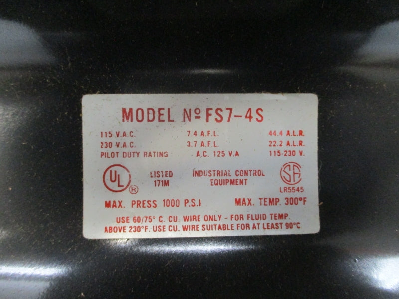 ITT FS7-4-S 115-230VAC1000PSI NSMP