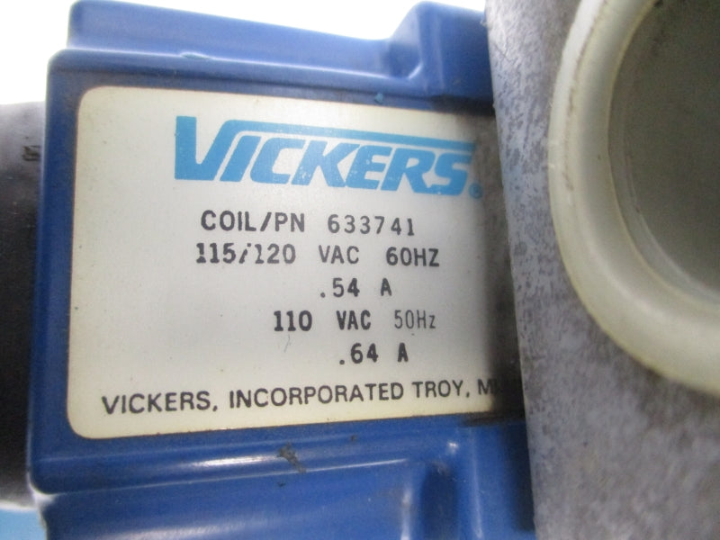 VICKERS F3DG5S82ATMPBWLB20 516310 110-115/120VAC .64/.54A 2250-5000PSI UNMP