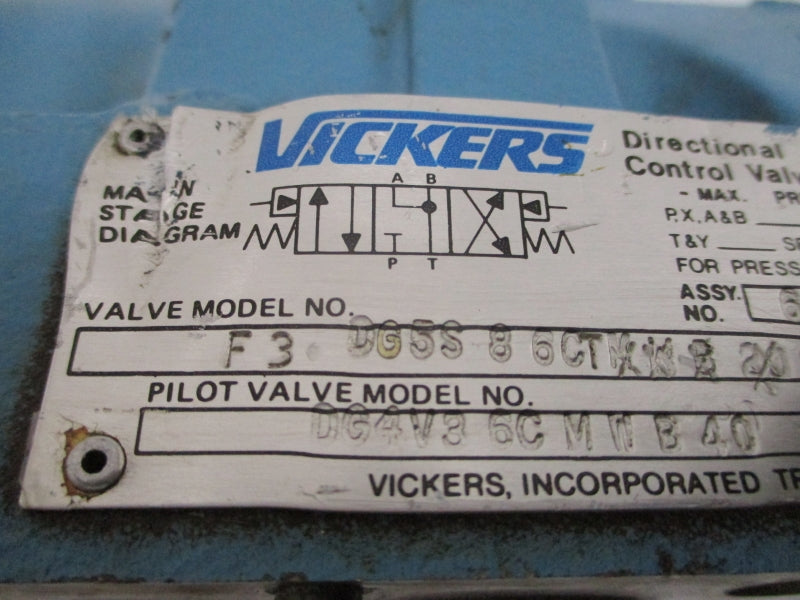VICKERS F3DG5S86CTMPA5WLB 680920 3000PSI UNMP
