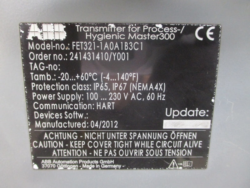 ABB FET321-1A0A1B3C1 100-230VAC UNMP