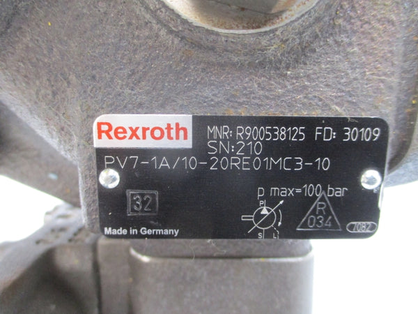 REXROTH PV7-1A/10-20RE01MC3-10 R900538125 NSNP
