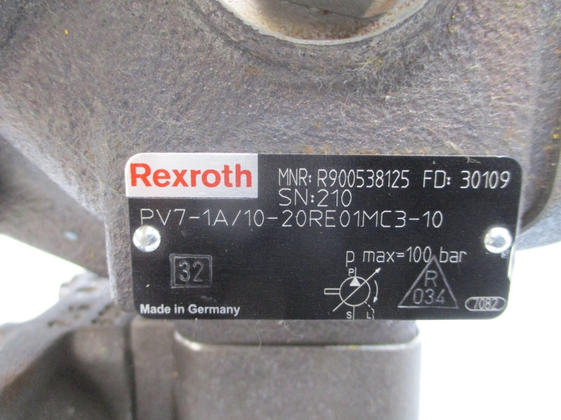REXROTH PV7-1A/10-20RE01MC3-10 R900538125 NSNP